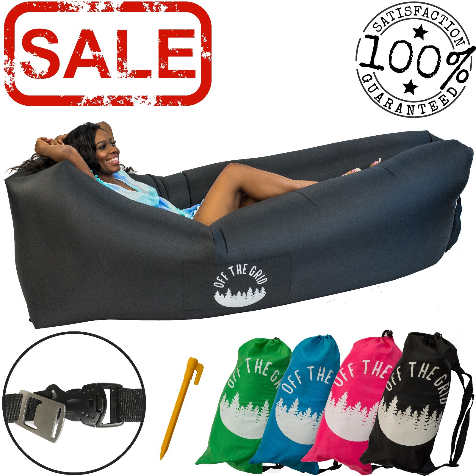 wind inflated beach chair