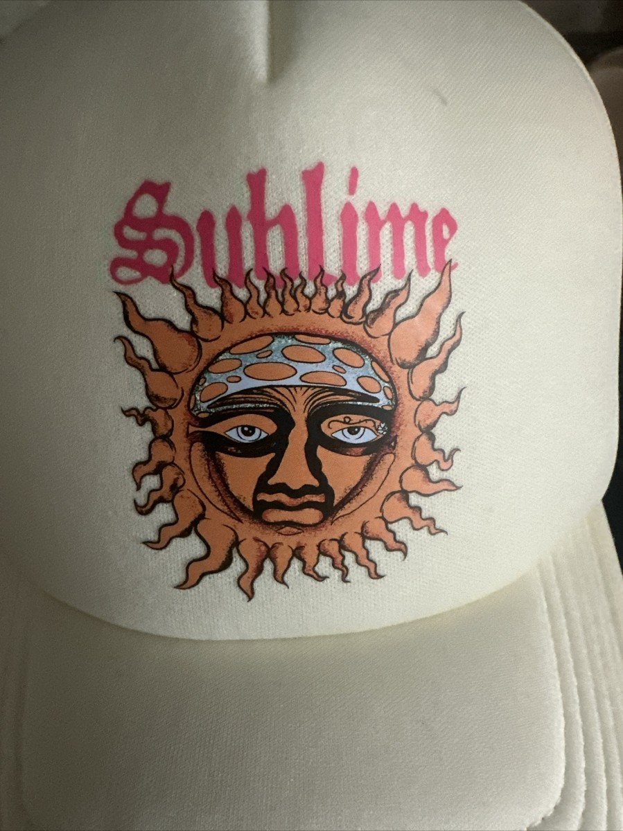 Sublime Trucker Foam Hat Snapback Adult OSFA Beige Maroon  display picture 2
