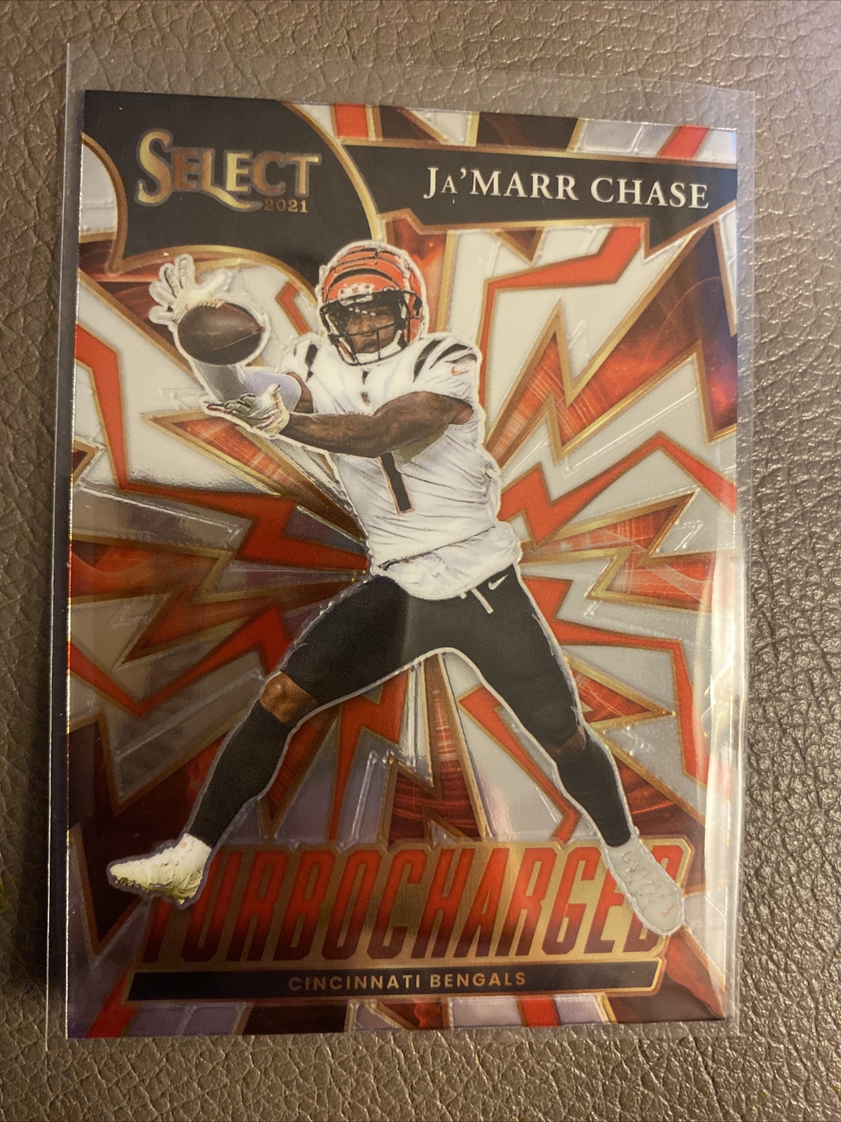 Ja’Marr Chase 2021 Panini Select Turbocharged Insert Rookie Bengals #TUR-8