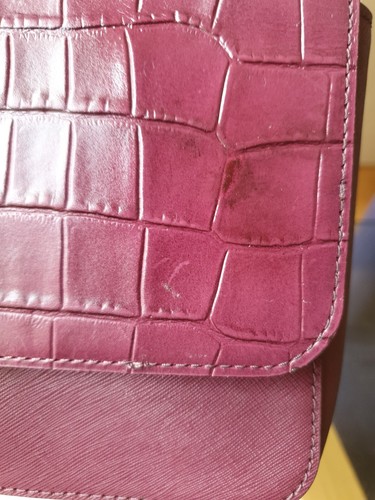 MICHAEL KORS "Tina" Bag Crossbody Chain Flap plum / purple Leather - 第 4/12 張圖片