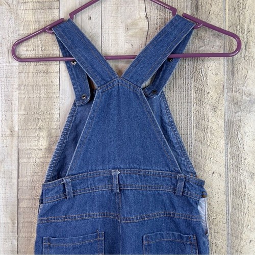 Unbranded Size 5 Blue Denim Coveralls with Chest Pocket Snap Strap Closure - Picture 10 of 12