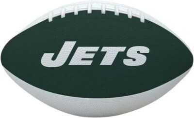 AS IS BOX New York Jets NFL YOUTH kids SIZE Football RUBBER team tailgate Party