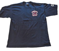 Chicago Fire Dept. Blaze Football Blue T-shirt Size XL Y2K