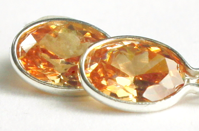 Champagne CZ, 925 Sterling Silver Threaders, SE005 | eBay