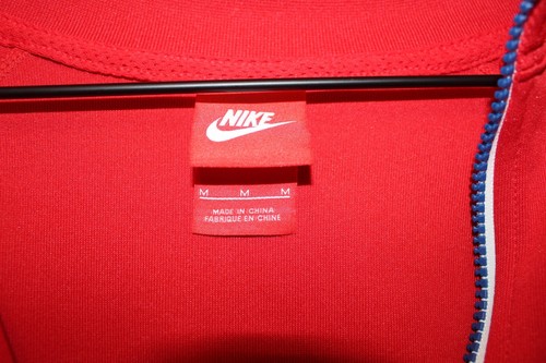 Nike Sportswear Track Jacket Red Blue Men's Medium AJ2681 657 Great Condition - 第 5/10 張圖片