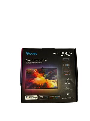 BRAND NEW~Govee Immersion LED TV BACKLIGHT~ With Camera-RGBIC-55-65  TVs