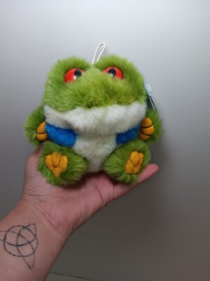 Purrfection by MJC Cushy Critter Frog  Jumper  1997 Toy Mini Plush 4 
