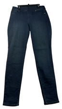 Gloria Vanderbilt Pull On Jeans Womens size 4 Dark Blue Stretch Skinny