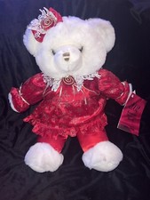 Dan Dee 2002 Keepsake Memories Bear Limited Edition Red Female Christmas Bear