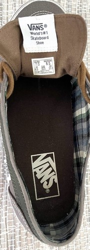 Vans Off The Wall Größe 6 Damen grau Leder & Canvas Skateboard Schnürschuhe - Bild 9 von 12