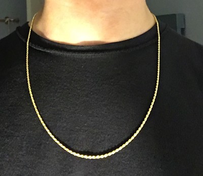 Gold Vermeil Rope Chain Deals, 53% OFF 