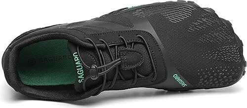 SAGUARO scarpe minimaliste a piedi nudi/scarpe da trail running/inchiostro unisex nero # NUOVO - Foto 6 di 6