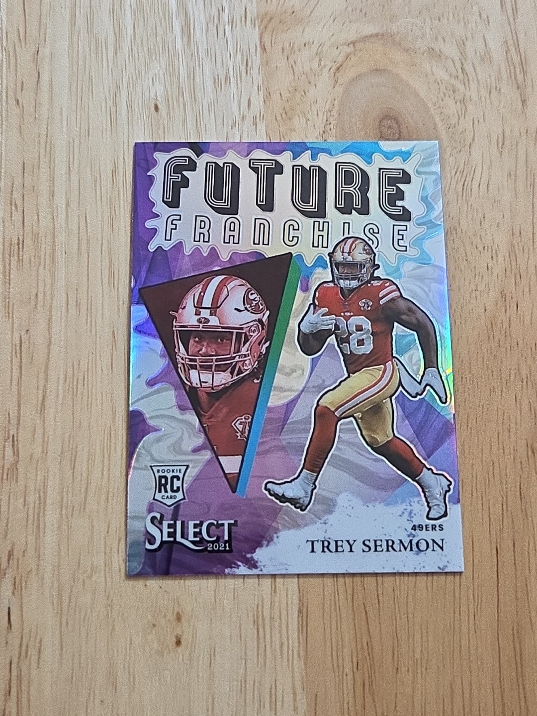 2021 Select TREY SERMON Future Franchise #FFR-25 Rookie 49ers CASE HIT SSP