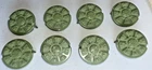Vintage 1988 GI Joe Rolling Thunder Original Parts Lot 8 Hubcaps 1-5/8" Diameter