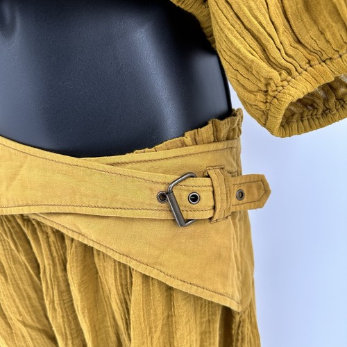 Free People Lou Lou bauchfreies Oberteil & Palazzohose Set in Goldsirupgelb Small - Bild 6 von 11