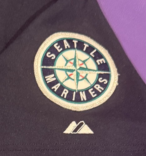 Authentic Seattle Mariners 2000’s Majestic On-Field Navy Alternate Jersey 52 - Picture 3 of 5
