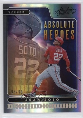 2020 Panini Absolute Heroes Silver 93/99 Juan Soto #AH6 o7m