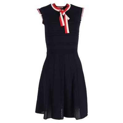 SANDRO PARIS FIDELIA DRESS Knitted Ribbon size 38 retail 385 G2U