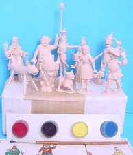 1967 AURORA THE WIZARD OF OZ BURRY BISCUIT PROMO OZ-KINS FIGURES SEALED in BOX!