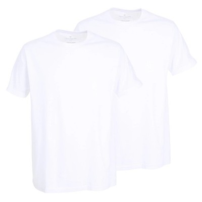 Tom Tailor Men's T-Shirt, 2 Pack - Lucky T, Short Sleeve, Round Neck, Plain W...