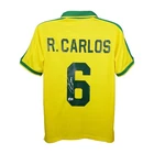 Roberto Carlos Signed Brazil Nike Authentic Soccer Jersey Beckett Authenticated