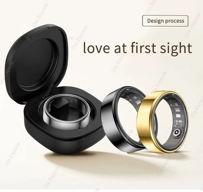 Smart Ring Fitness Tracker Herzfrequenz SpO2 IP68 Wasserdicht Sport Ring
