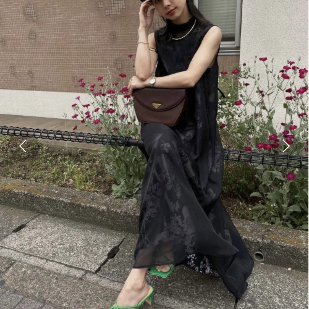 Ameri 2WAY FLOWER LAYERED SHEER DRESS - image 2