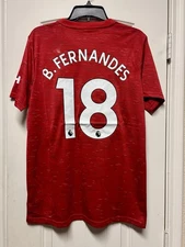 BNWT B. FERNANDES #18 Manchester United 2020-21 Home Jersey S/S Shirt Medium (M)