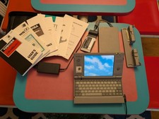 Toshiba Libretto 50CT 32MB Laptop w/ Dock and Floppy Drive, PSU, Case, Docs