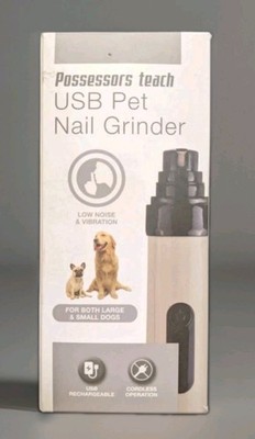 Prossessors Teach USB Pet Nail Grinder for Small and Large Dogs NEW