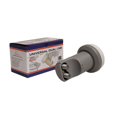 FTA Universal Dual LNB 0.1dB HD 2-Port Satellite Dish LNBF for Free TV Signal