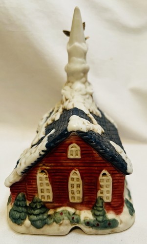 Mervyn's Village Square 1993 5 piezas miniatura iluminada casas de Navidad - caja original - Imagen 16 de 22