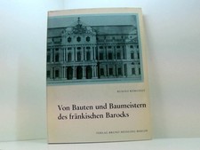 Von Bauten Und Baumeistern Des Frankischen Barocks Komstedt, Rudolf: