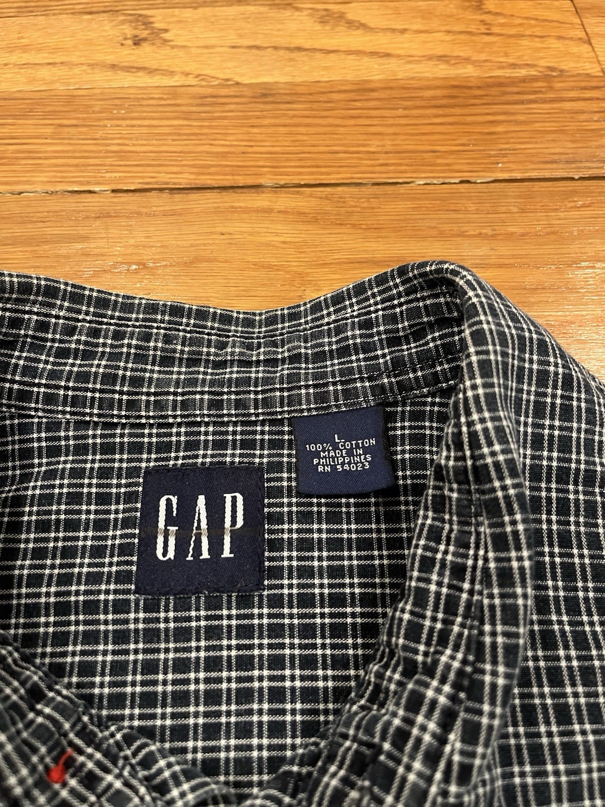 Y2K Gap Long Sleeve Button Down Work Utility Flan… - image 7