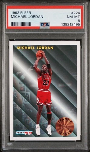 1993-94 Fleer Michael Jordan #224 Bulls PSA 8