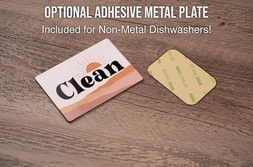 Double-Sided Dishwasher Magnet Clean Dirty Sign - Magnetic Signs That Say Clean/ - Picture 4 of 12