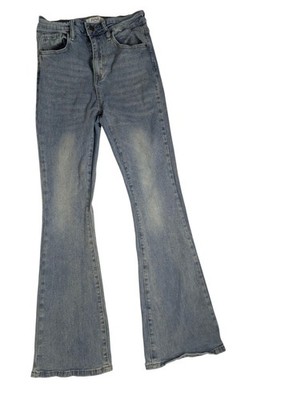 Rise Supply Co Women s Flare Jeans Size 7 Blue Stretch Vintage Wash