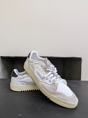 Off-White 5.0 Low Top Leather Sneakers/Trainers White/Grey UK10/US12.5/EU45