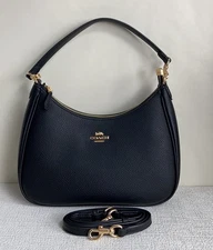 CJ517 Shoulder Bag Hand Bag Black Outlet New FREE SHIPPING Leather bag women