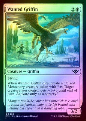 Wanted Griffin Foil (038) Outlaws of Thunder Junction OTJ MTG Magic