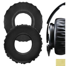Geekria Protein Leather Ear Pads for Sony MDR-XB1000 Headphones (Black)