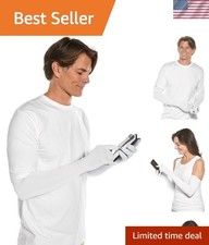 Dermatologist Endorsed Grey UV Long Gloves, UPF 50 - Ultimate Hand Protection