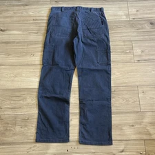 Wolverine Jeans Men’s Sz 36x32 Gray Canvas Baggy Loose Leg Carpenter Pants