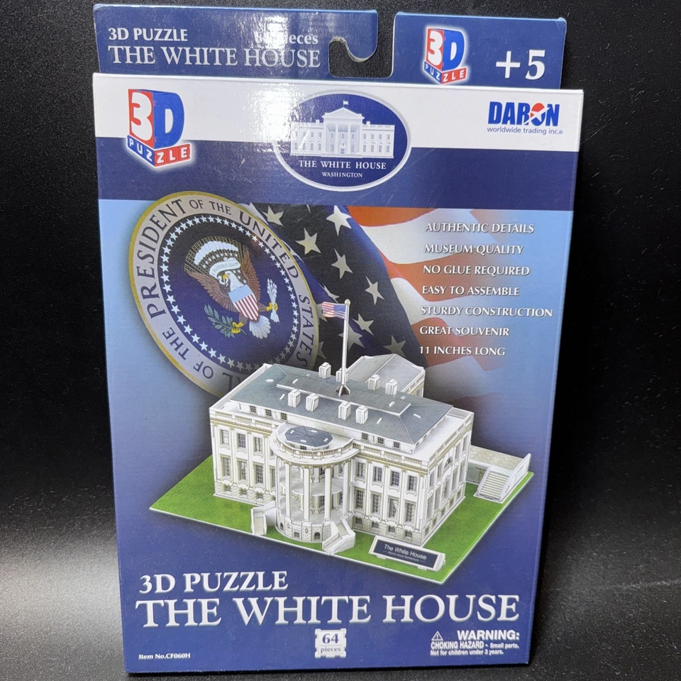 Daron - The White House 3D Puzzle - 64 Pieces - Washington DC. - Image 2 of 4