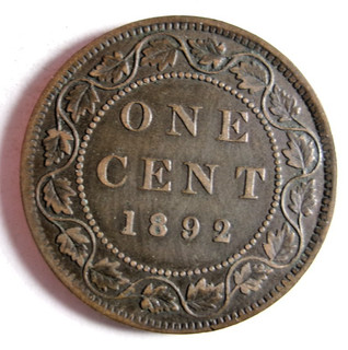 1892 CANADA CENT RARE VICTORIAN DATE High Value Coin Lot #S16