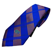 Florida Gators Tie by Eagles Wings- Blue Orange Stripe Official NCAA Necktie