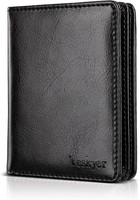 GeldböRse Herren Rfid Blocking Schlank Minimalistisch Schwarz Mit Geschenkbox