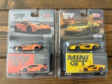 Mini GT Lamborghini Huracan STO Arancio Borealis #511 + Countach LPI 800-4 #733