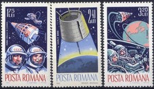 Romania  1965 Starships MAN S EXIT INTO THE COSMOS, AERO PHILATELY, MNH, OG