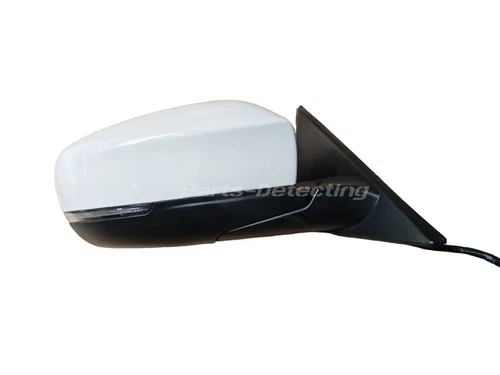White Passenger RH Blind Spot Heated Door Mirror For 2014-2021 MASERATI GHIBLI